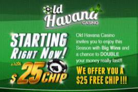 Old havana casino deposit bonus codes